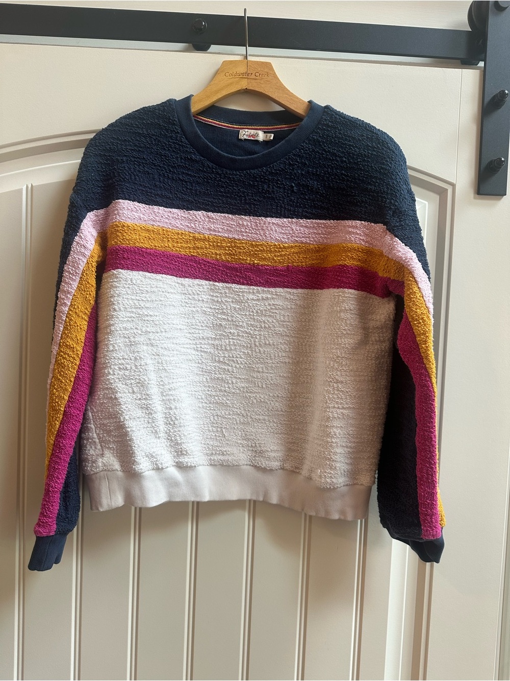 Faherty Vista Stripe Pullover Sweatshirt Run Small? S/M